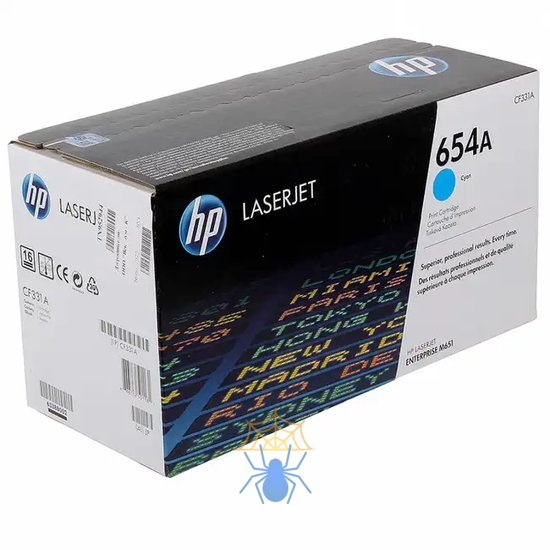 Картридж лазерный HP 654A CF331A голубой (15000стр.) для HP CLJ Ent M651n/M651dn/M651xh/M680dn/M680f фото