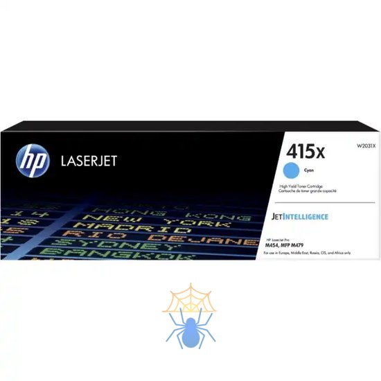 Картридж лазерный HP 415X W2031X голубой (6000стр.) для HP HP LJ M454/MFP M479 фото