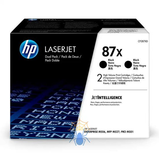 Картридж лазерный HP 87X CF287XD черный двойная упак. (36000стр.) для HP LJ Ent M506/M527 фото