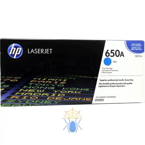 Картридж лазерный HP 650A CE271A голубой (15000стр.) для HP LJ CP5520/5525 фото