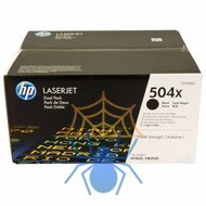 Картридж лазерный HP 504X CE250XD черный двойная упак. (21000стр.) для HP CLJ CP3525/CM3530 фото