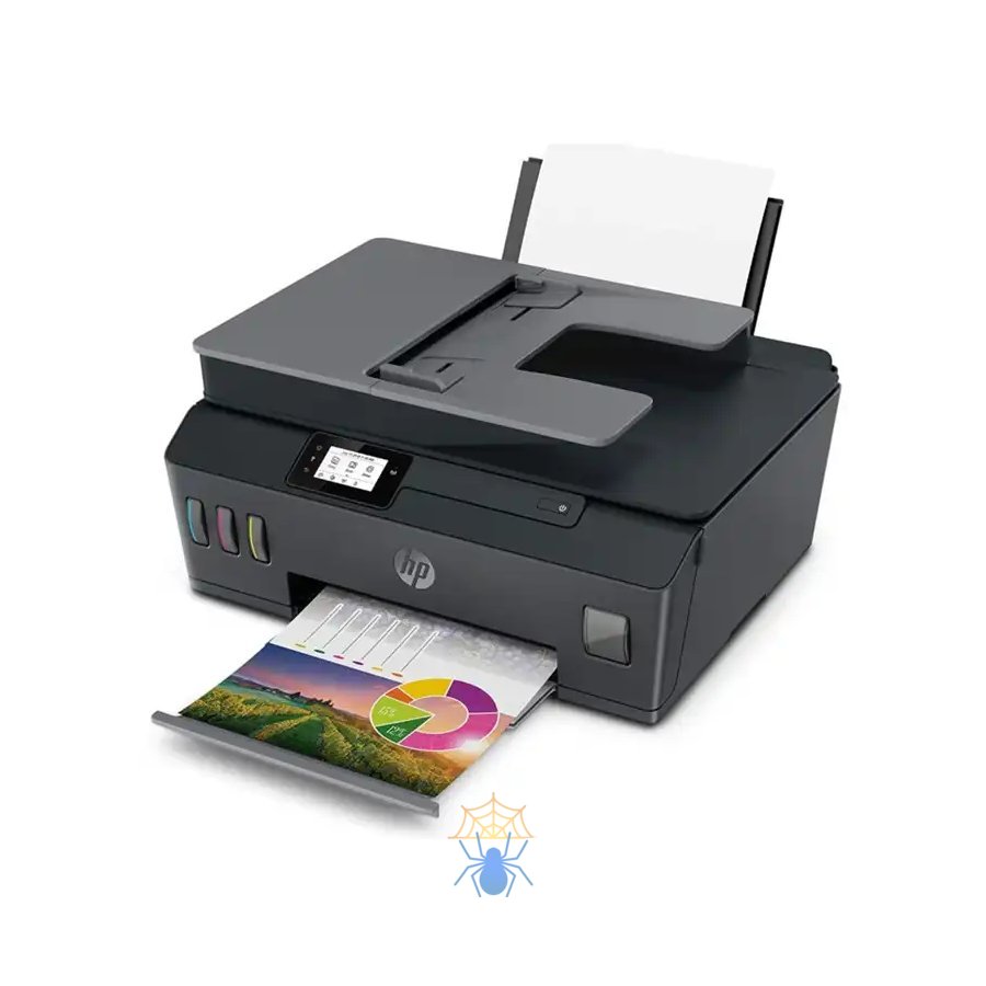 МФУ HP Smart Tank 530 Wireless AiO Printer (A4) ,Color Ink Printer/Scanner/Copier, 1200 dpi, 11/5 ppm, 1.2GHz, Duty 1000p, Tray 100, USB,WiFi, СНПЧ, Inbox: 3xHP GT53XL Black Ink Bottle (6000 p), HP GT52 Colors Ink Bottles (8000p) фото 2