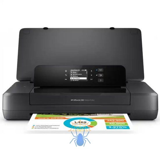 Принтер струйный HP OfficeJet 202 (N4K99C) A4 WiFi USB черный фото 2