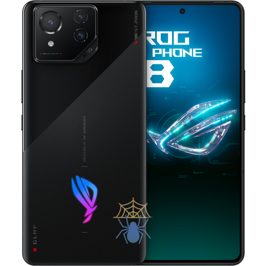 Смартфон Asus AI2401_A ROG Phone 8 256Gb 12Gb черный моноблок 3G 4G 2Sim 6.78" 1080x2400 Android 14 50Mpix 802.11 a/b/g/n/ac/ax/be NFC GPS GSM900/1800 GSM1900 TouchSc Protect фото