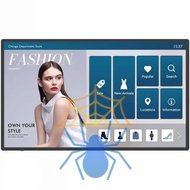 Информационный дисплей 43'' 16:9 3840x2160(UHD 4K) IPS, TOUCH, 40-touch point, 60 Hz, 400cd/m2, H178°/V178°, 1200:1, 1.07B, 8ms, VGA, 3xHDMI, DP, RJ-45,  2xUSB Type A, 2xUSB Type B, Speakers, Android 8, 18/7, 3Y, Black фото