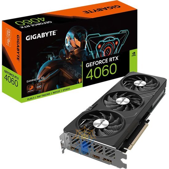 Видеокарта Gigabyte PCI-E 4.0 GV-N4060GAMING OC-8GD NVIDIA GeForce RTX 4060 8Gb 128bit GDDR6 2550/17000 HDMIx2 DPx2 HDCP Ret фото 8