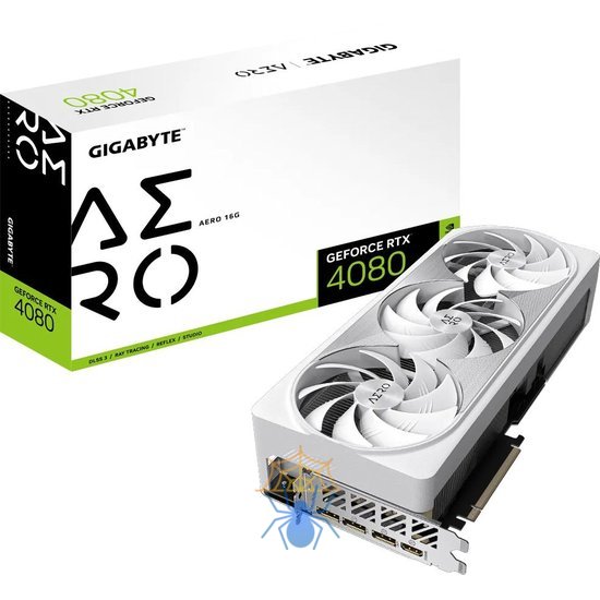 Видеокарта Gigabyte PCI-E 4.0 GV-N4080AERO-16GD NVIDIA GeForce RTX 4080 16Gb 256bit GDDR6X 2505/22400 HDMIx1 DPx3 HDCP Ret фото 8