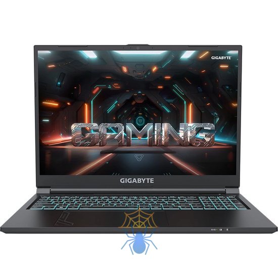 Ноутбук Gigabyte G6 Core i7 12650H 16Gb SSD512Gb NVIDIA GeForce RTX4060 8Gb 16" IPS FHD+ (1920x1200) Windows 11 Home black WiFi BT Cam (KF-G3KZ853SH) фото