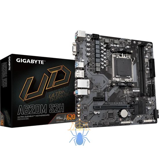 Материнская плата Gigabyte A620M S2H SocketAM5 AMD A620 mATX AC`97 8ch(7.1) GbLAN RAID+VGA+HDMI+DP фото 5