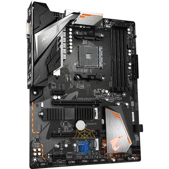 Материнская плата Gigabyte B450 AORUS ELITE V2 Soc-AM4 AMD B450 4xDDR4 ATX AC`97 8ch(7.1) GbLAN RAID+DVI+HDMI фото 2