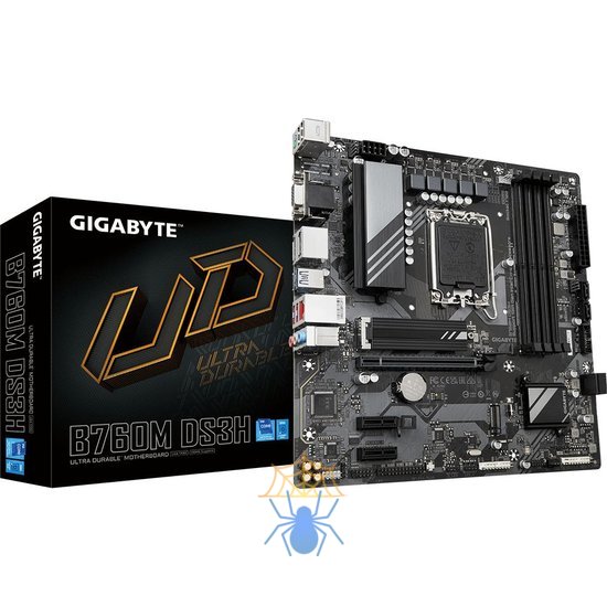 Материнская плата Gigabyte B760M DS3H Soc-1700 Intel B760 4xDDR5 mATX AC`97 8ch(7.1) 2.5Gg RAID+VGA+HDMI+DP фото 7