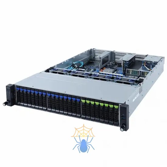 Серверная платформа Gigabyte Server Platform R282-N81 2U CPU(2)3rd Gen Xeon/2xHeatsink up to 270W/DIMM(32)/16x2,5''SATA/SAS/8x2,5''SATA/SAS/NVMe/2x2.5"SATA/SAS rear/2x1GbE/6xFHHL,2xLP/2x1600W/Rails  6NR282N81MR фото 2