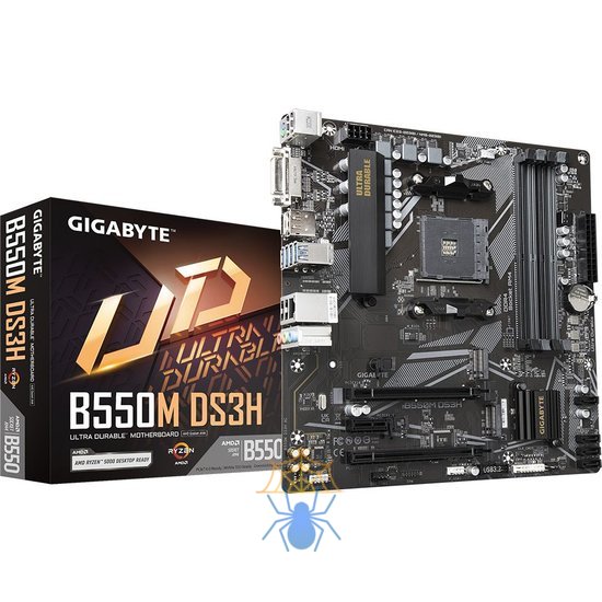 Материнская плата Gigabyte B550M DS3H AC Soc-AM4 AMD B550 4xDDR4 mATX AC`97 8ch(7.1) GbLAN RAID+DVI+HDMI фото 6