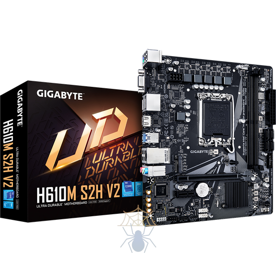 Материнская плата GIGABYTE H610M S2H, LGA1700, H610, 2*DDR5, 4*SATA, 1*M.2, 2*USB 3.2, 4*USB 2.0, 1*PCIx16, 1*PCIx1, D-Sub+HDMI+2*DP, mATX фото 4