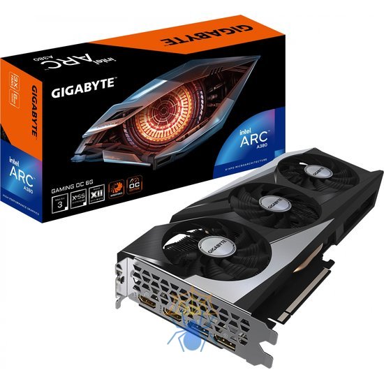 Видеокарта Gigabyte PCI-E 4.0 GV-IA380GAMING OC-6GD INTEL ARC A380 6Gb 96bit GDDR6 2450/15500 HDMIx2 DPx2 HDCP Ret фото 5