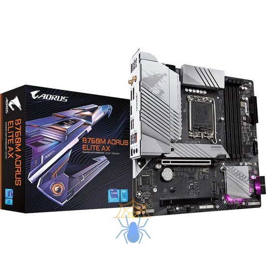 Материнская плата Gigabyte B760M AORUS ELITE AX Soc-1700 Intel B760 4xDDR5 mATX AC`97 8ch(7.1) 2.5Gg RAID+HDMI+DP фото 6