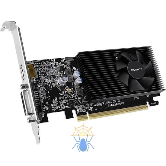 Видеокарта Gigabyte PCI-E GV-N1030D4-2GL NVIDIA GeForce GT 1030 2Gb 64bit DDR4 1177/2100 DVIx1 HDMIx1 HDCP Ret low profile фото