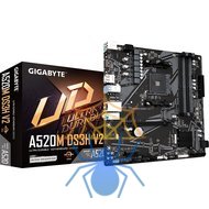 Материнская плата Gigabyte A520M DS3H V2 Soc-AM4 AMD A520 4xDDR4 mATX AC`97 8ch(7.1) GbLAN RAID+HDMI+DP фото 5