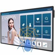 Информационный дисплей 55'' 16:9 3840x2160(UHD 4K) IPS, TOUCH, 40-touch point, 60 Hz, 400cd/m2, H178°/V178°, 1300:1, 1.07B, 9 ms, VGA, 3xHDMI, DP, RJ-45,  2xUSB Type A, USB Type B, Speakers, OPS Slot, WiFi, Android 8, 18/7, 3Y, Black фото 3