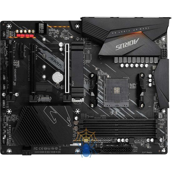 Материнская плата Gigabyte B550 AORUS ELITE V2 Soc-AM4 AMD B550 4xDDR4 ATX AC`97 8ch(7.1) 2.5Gg RAID+HDMI+DP фото