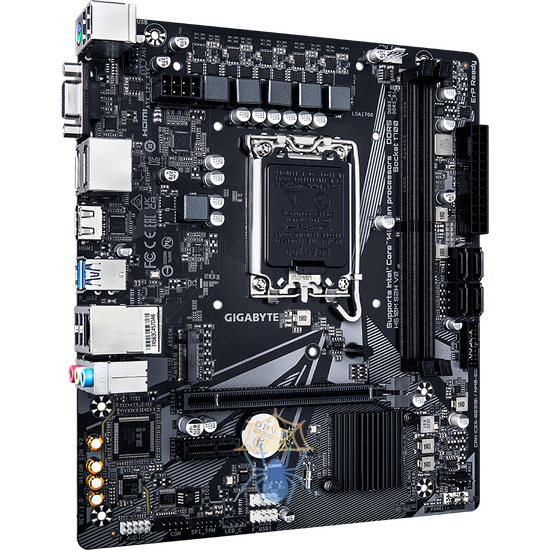 Материнская плата GIGABYTE H610M S2H, LGA1700, H610, 2*DDR5, 4*SATA, 1*M.2, 2*USB 3.2, 4*USB 2.0, 1*PCIx16, 1*PCIx1, D-Sub+HDMI+2*DP, mATX фото 2