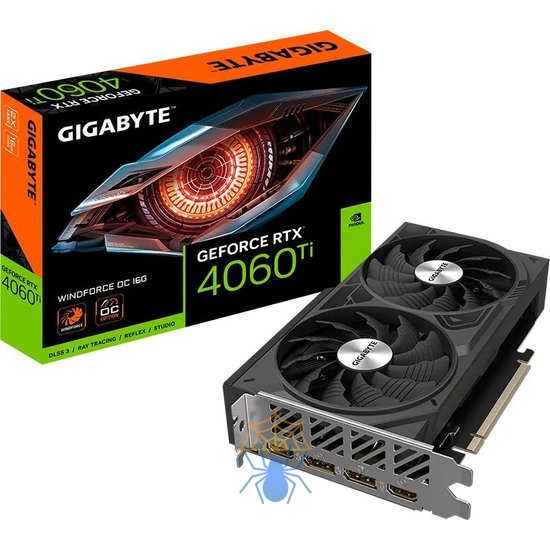 Видеокарта Gigabyte PCI-E 4.0 GV-N406TWF2OC-16GD NVIDIA GeForce RTX 4060TI 16Gb 128bit GDDR6 2565/18000 HDMIx2 DPx2 HDCP Ret фото 6