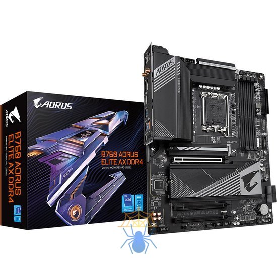 Материнская плата Gigabyte B760 AORUS ELITE AX DDR4 Soc-1700 Intel B760 4xDDR4 ATX AC`97 8ch(7.1) 2.5Gg RAID+HDMI+DP фото 5