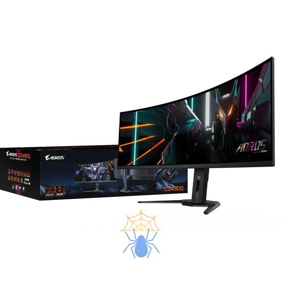 Монитор Gigabyte 49" Aorus CO49DQ черный OLED 16:9 HDMI M/M матовая HAS Piv 250cd 178гр/178гр 5120x1440 144Hz DP DQ USB 11.28кг фото 7