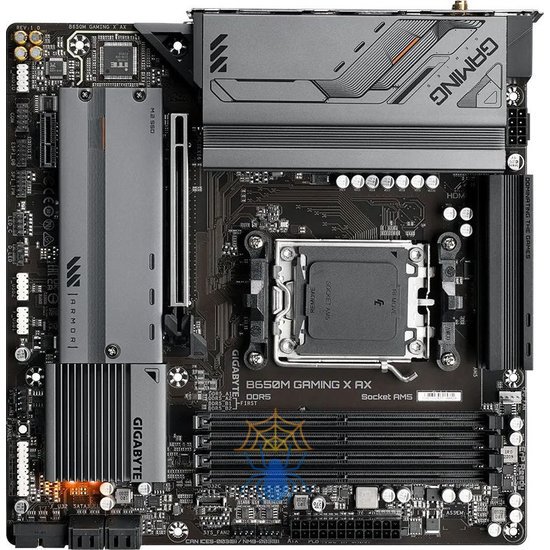 Материнская плата Gigabyte B650M GAMING X AX SocketAM5 AMD B650 4xDDR5 mATX AC`97 8ch(7.1) 2.5Gg RAID+HDMI+DP фото