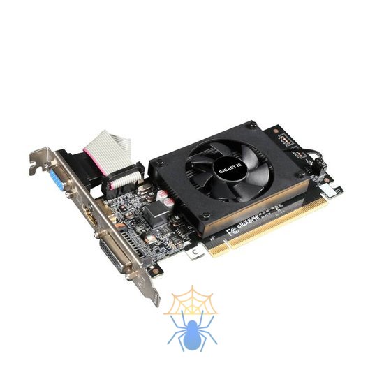 Видеокарта Gigabyte PCI-E GV-N710D3-2GL NVIDIA GeForce GT 710 2Gb 64bit DDR3 954/1800 DVIx1 HDMIx1 CRTx1 HDCP Ret low profile фото