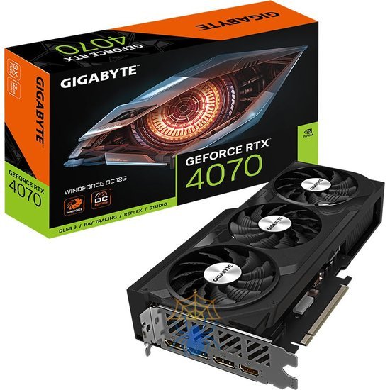 Видеокарта Gigabyte PCI-E 4.0 GV-N4070WF3OC-12GD NVIDIA GeForce RTX 4070 12Gb 192bit GDDR6X 2490/21000 HDMIx1 DPx3 HDCP Ret фото 8