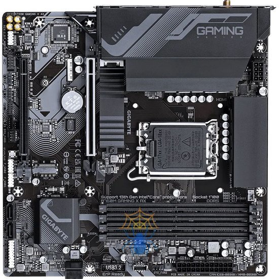 Материнская плата Gigabyte B760M GAMING X AX Soc-1700 Intel B760 4xDDR5 mATX AC`97 8ch(7.1) 2.5Gg RAID+HDMI+DP фото