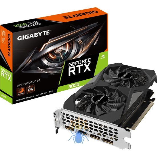 Видеокарта Gigabyte PCI-E 4.0 GV-N3050WF2OC-6GD NVIDIA GeForce RTX 3050 6Gb 96bit GDDR6 1477/14000 HDMIx2 DPx2 HDCP Ret фото 7