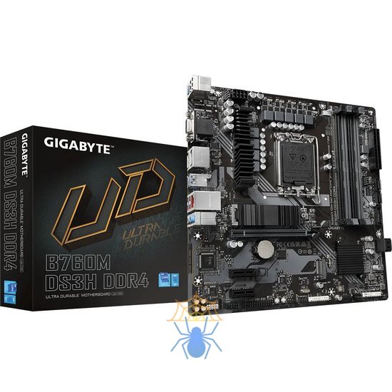 Материнская плата Gigabyte B760M DS3H DDR4 Soc-1700 Intel B760 4xDDR4 mATX AC`97 8ch(7.1) 2.5Gg RAID+VGA+HDMI+DP фото 7