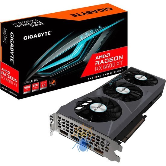 Видеокарта Gigabyte PCI-E 4.0 GV-R66EAGLE-8GD AMD Radeon RX 6600 8Gb 128bit GDDR6 2044/14000 HDMIx2 DPx2 HDCP Ret фото 8