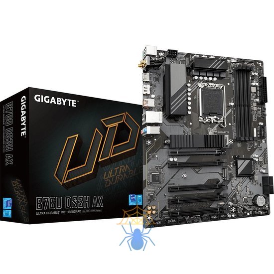 Материнская плата Gigabyte B760 DS3H AX Soc-1700 Intel B760 4xDDR5 ATX AC`97 8ch(7.1) GbLAN RAID+HDMI+DP фото 4