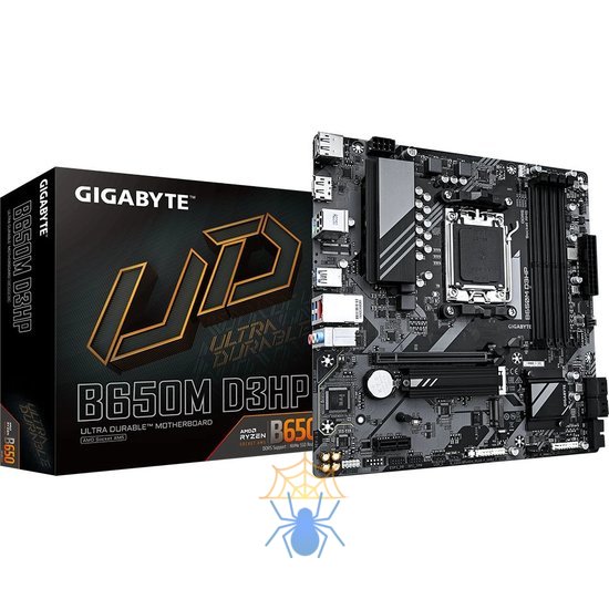 Материнская плата Gigabyte B650M D3HP SocketAM5 AMD B650 4xDDR5 mATX AC`97 8ch(7.1) 2.5Gg RAID+HDMI+DP фото 5