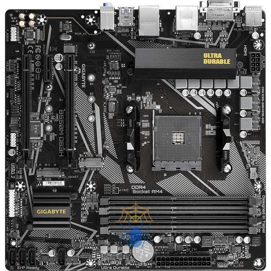 Материнская плата Gigabyte B550M DS3H Soc-AM4 AMD B550 4xDDR4 mATX AC`97 8ch(7.1) GbLAN RAID+DVI+HDMI фото 2