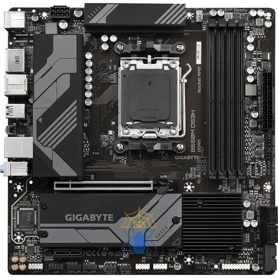 Материнская плата Gigabyte B650M DS3H SocketAM5 AMD B650 4xDDR5 mATX AC`97 8ch(7.1) 2.5Gg RAID+HDMI+DP фото 2