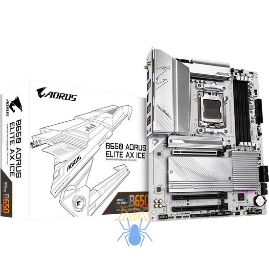 Материнская плата Gigabyte B650 A ELITE AX ICE SocketAM5 AMD B650 4xDDR5 ATX AC`97 8ch(7.1) 2.5Gg RAID+HDMI+DP фото 4