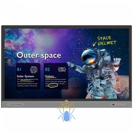 Информационный дисплей 65" 16:9 3840x2160(UHD 4K) IPS, TOUCH, 40-touch point, 60 Hz, 400cd/m2, H178°/V178°, 1200:1, 1.07B, 8ms, VGA, 4xHDMI, DP, USB-C, RJ-45,  4xUSB Type A, 3xUSB Type B, Speakers, OPS Slot, Android 9, 18/7, 3Y, Black фото