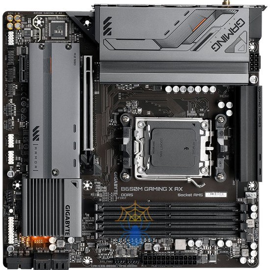 Материнская плата Gigabyte B650M GAMING X AX SocketAM5 AMD B650 4xDDR5 mATX AC`97 8ch(7.1) 2.5Gg RAID+HDMI+DP фото 6