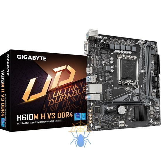 Материнская плата Gigabyte H610M H V3 DDR4 Soc-1700 Intel H610 2xDDR4 mATX AC`97 8ch(7.1) GbLAN+VGA+HDMI фото 5