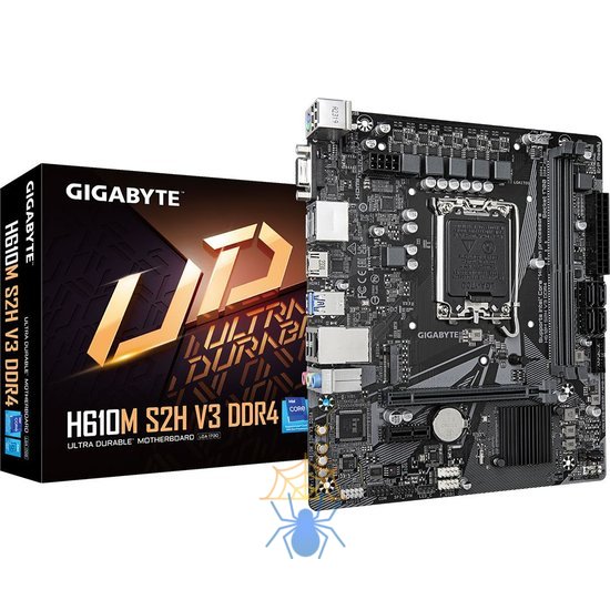 Материнская плата Gigabyte H610M S2H V3 DDR4 Soc-1700 Intel H610 2xDDR4 mATX AC`97 8ch(7.1) GbLAN+VGA+HDMI+DP фото 5