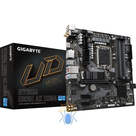 Материнская плата Gigabyte B760M DS3H AX DDR4 Soc-1700 Intel B760 4xDDR4 mATX AC`97 8ch(7.1) 2.5Gg RAID+HDMI+DP фото 7