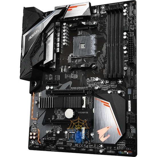 Материнская плата Gigabyte B450 AORUS ELITE V2 Soc-AM4 AMD B450 4xDDR4 ATX AC`97 8ch(7.1) GbLAN RAID+DVI+HDMI фото 3