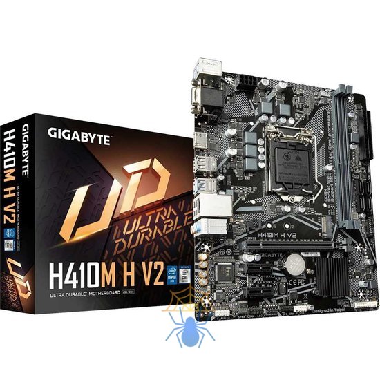 Материнская плата Gigabyte H410M H V2 Soc-1200 Intel H470 2xDDR4 mATX AC`97 8ch(7.1) GbLAN+VGA+HDMI фото 5