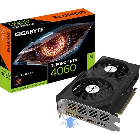 Видеокарта Gigabyte PCI-E 4.0 GV-N4060WF2-8GD NVIDIA GeForce RTX 4060 8Gb 128bit GDDR6 2460/17000 HDMIx2 DPx2 HDCP Ret фото 6