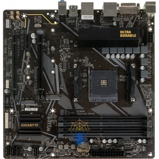 Материнская плата Gigabyte B550M DS3H Soc-AM4 AMD B550 4xDDR4 mATX AC`97 8ch(7.1) GbLAN RAID+DVI+HDMI фото