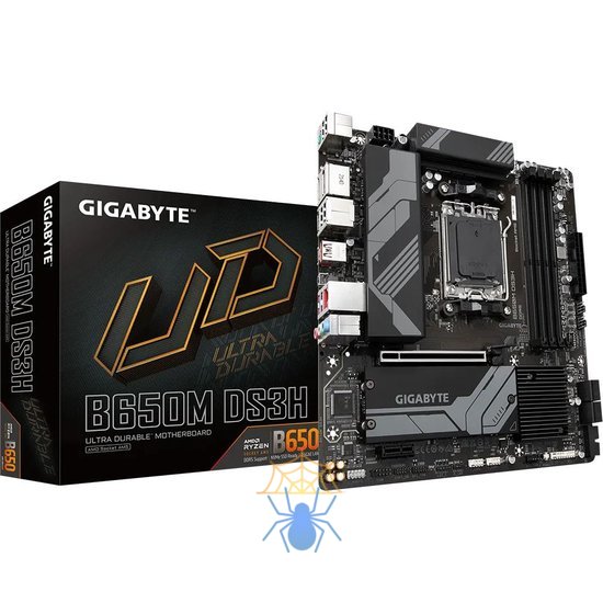 Материнская плата Gigabyte B650M DS3H SocketAM5 AMD B650 4xDDR5 mATX AC`97 8ch(7.1) 2.5Gg RAID+HDMI+DP фото 7